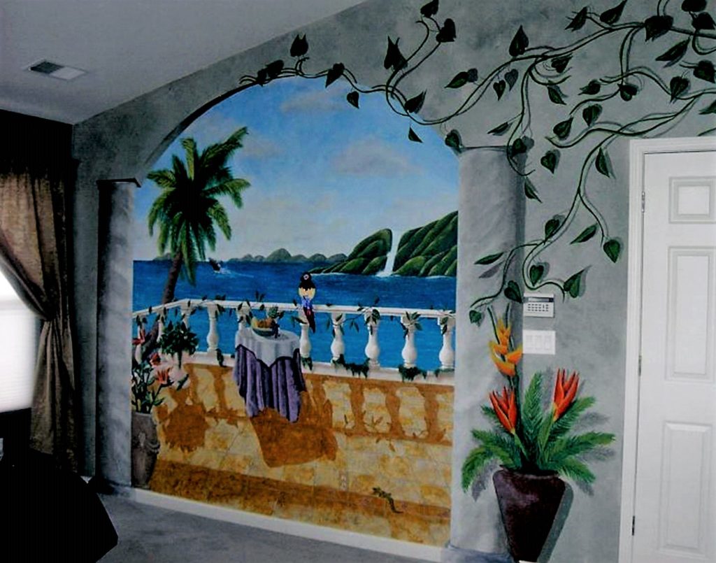 Tropical Bedroom Balcony