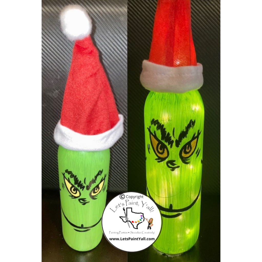 CHRISTMAS GRUMP - Lighted Bottle