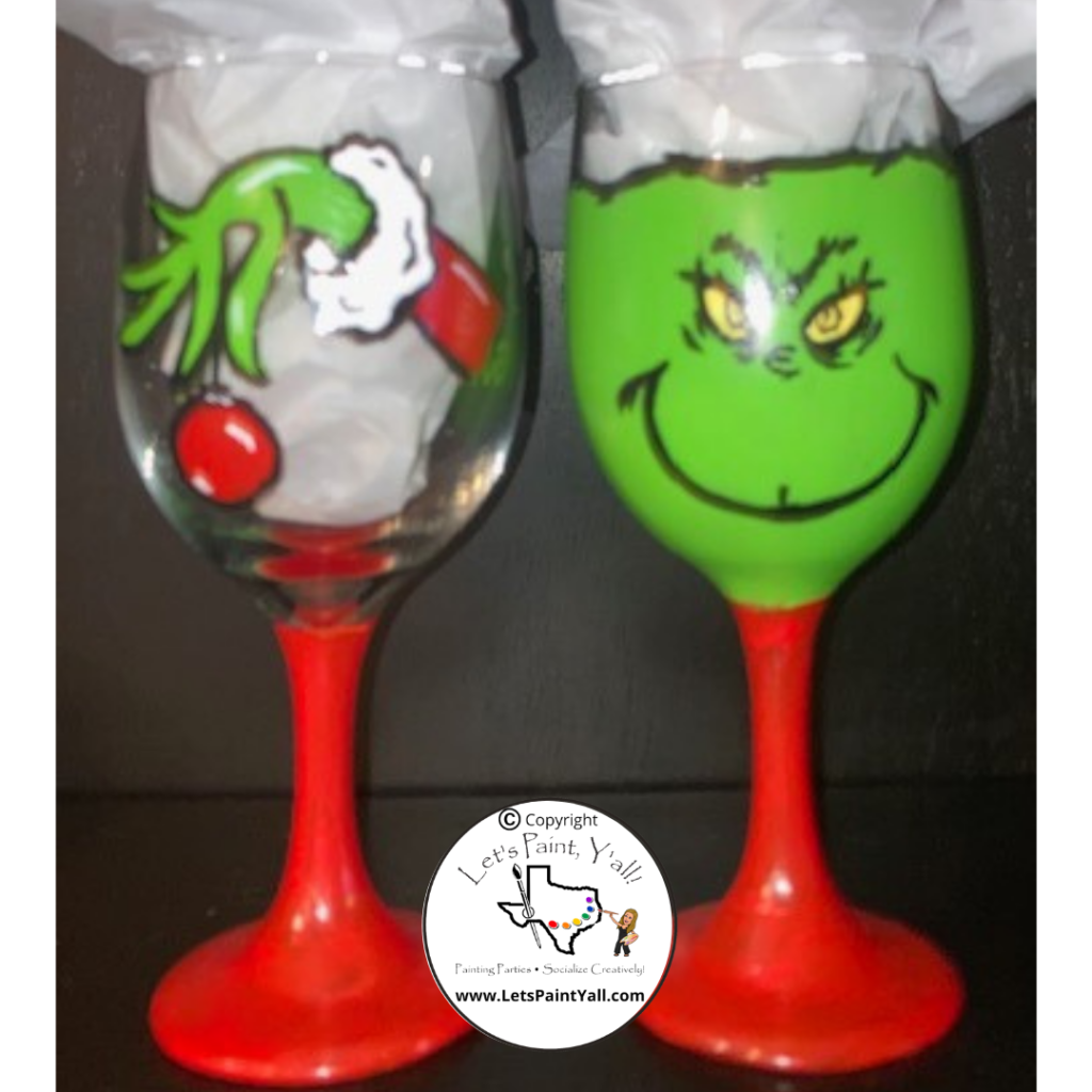 CHRISTMAS GRUMP - Wine Glasses